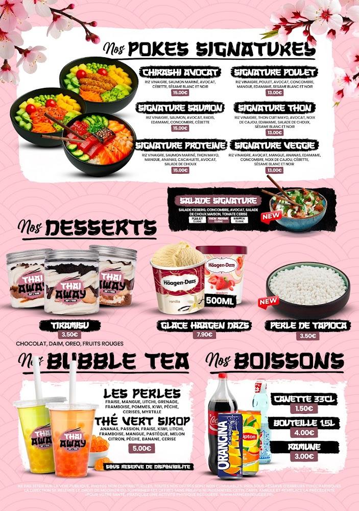 Thai Away Thourotte - Menu Image 1